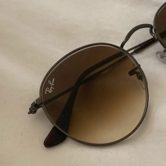 COPY - Ray-ban brown gradient round flat lenses